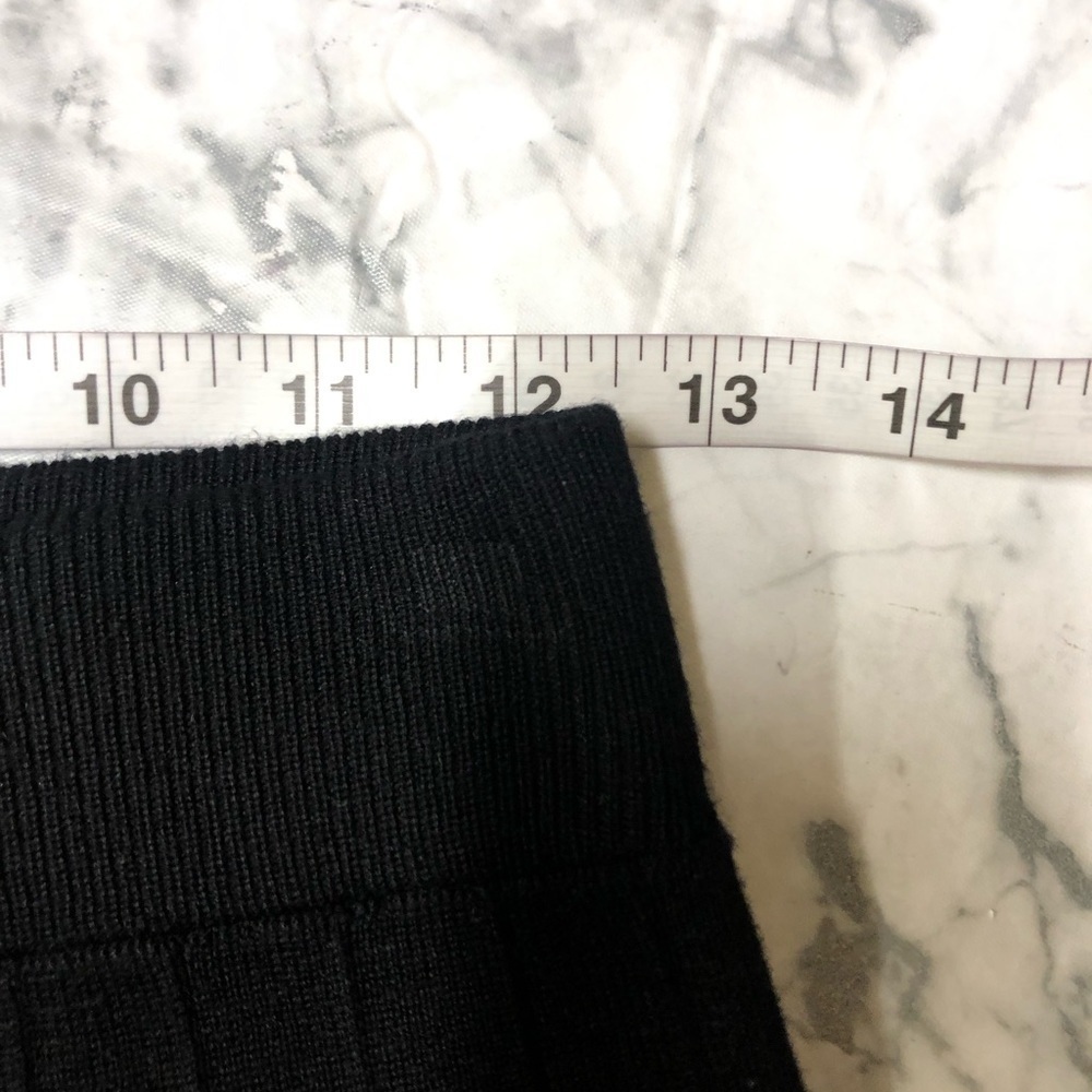 Silk and Salt Staycation Sweat Pants Black Ribbed Knit Pull On Size M - Picture 4 of 6